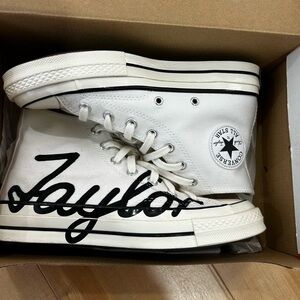 Converse White and Black High-Tops